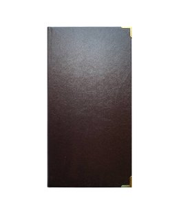 Checkbook Cover "Economy Chocolate", Chocolate