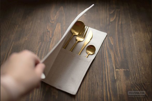 Envelope for cutlery in Provence style, беж