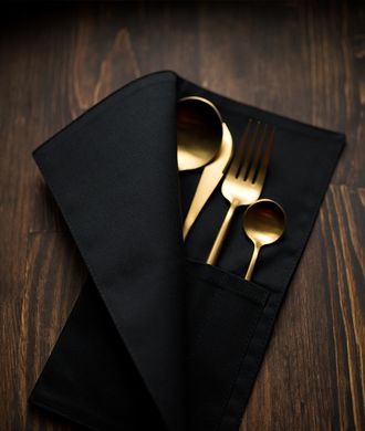 Cutlery pouch for cutlery closed type, Черный