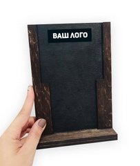 Menu holder for writing with chalk (A5 format)