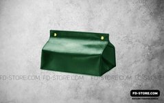 Napkin box for napkins, Зелёный