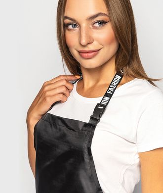 Apron with printed bib and harness