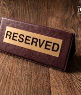 Табличка "Reserved", Табличка на стіл "Резерв"  для кафе та ресторанів