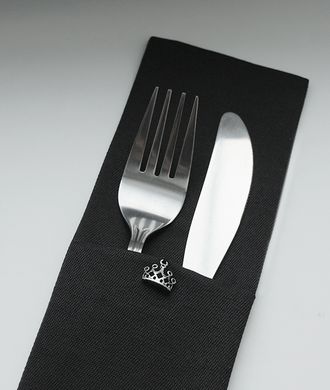 Cutlery holder napkin fold