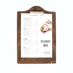 Дерев'яні планшети для меню  для кафе та ресторанів