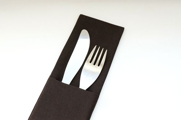 Double cutlery case "Chocolate", Коричневый