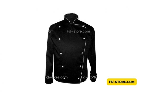 Black chef's jacket
