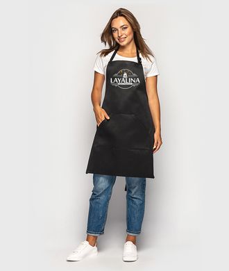Фартух з вишивкою логотипу  для кафе та ресторанів
